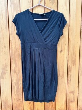 Vintage Y2K Esprit Black Empire Waist Midi Dress Medium